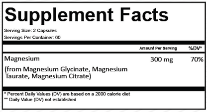Frontline Formulations MG+ Magnesium - Supplement Facts