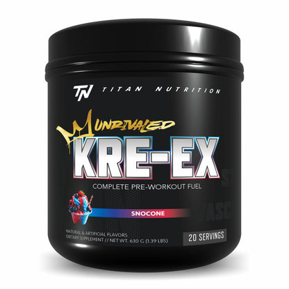 Titan Nutrition KRE-EX™ Unrivaled - Complete Pre-Workout Solution - Snocone