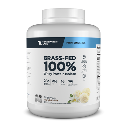 Transparent Labs Grass-Fed Whey Protein Isolate - French Vanilla