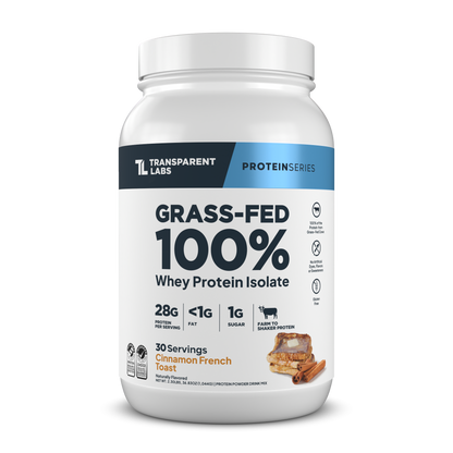 Transparent Labs Grass-Fed Whey Protein Isolate - Cinnamon French Toast