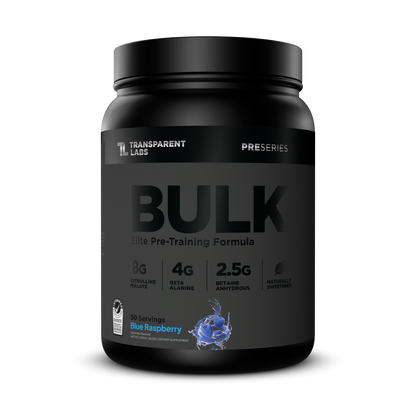 Transparent Labs Bulk Black Pre-Workout - Blue Raspberry
