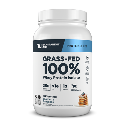 Transparent Labs Grass-Fed Whey Protein Isolate - Blueberry Pancakes