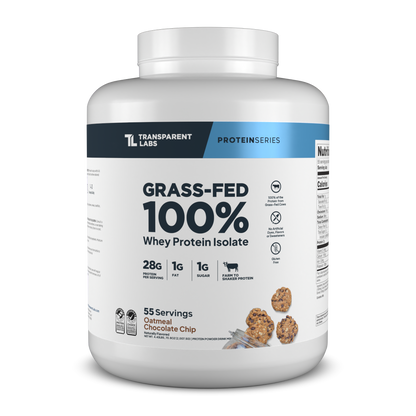 Transparent Labs Grass-Fed Whey Protein Isolate - Oatmeal Chocolate Chip Cookie