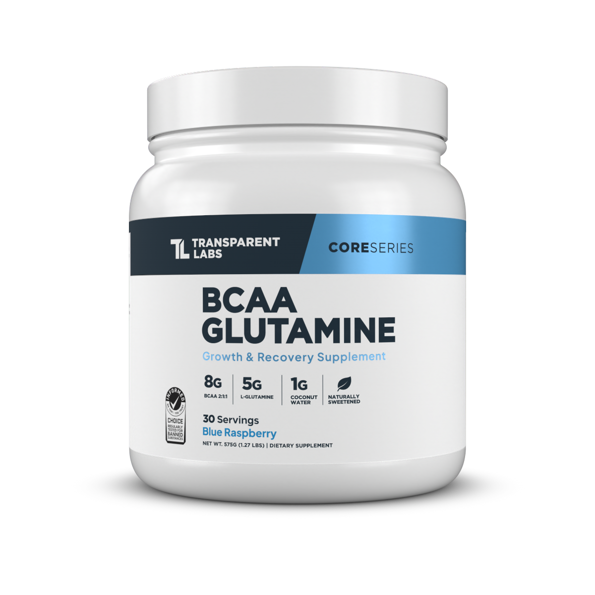 Transparent Labs BCAA Glutamine - Blue Raspberry