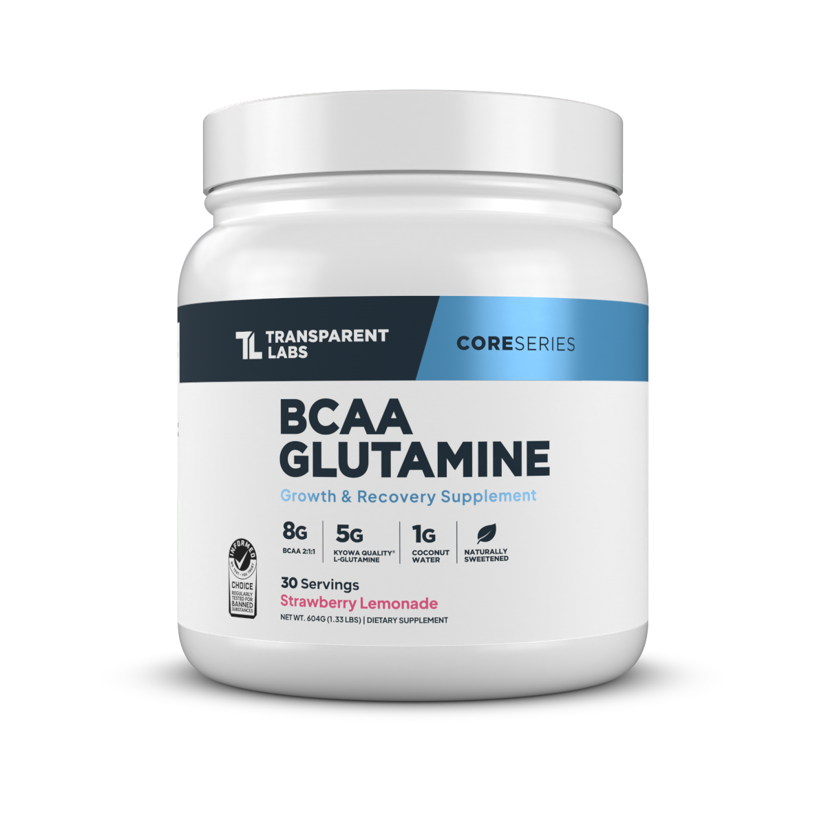 Transparent Labs BCAA Glutamine - Strawberry Lemonade