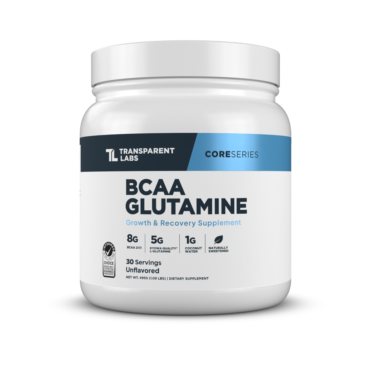 Transparent Labs BCAA Glutamine - Unflavored