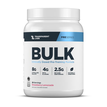 Transparent Labs Bulk Pre-Workout - Strawberry Lemonade
