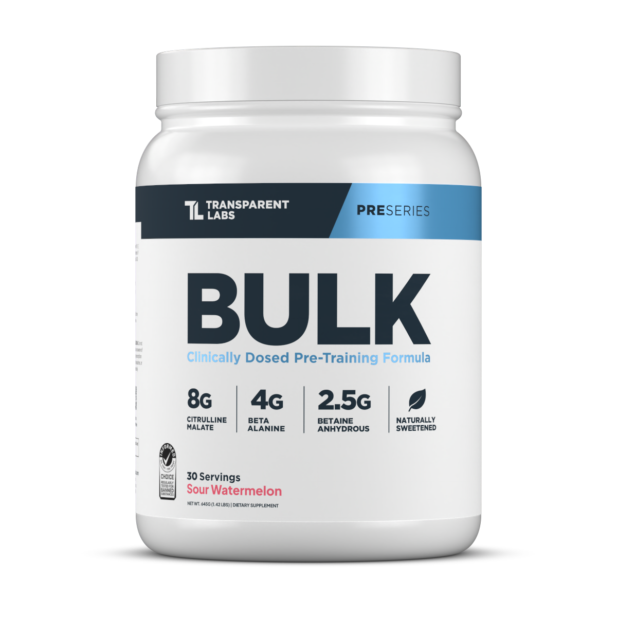 Transparent Labs Bulk Pre-Workout - Sour Watermelon