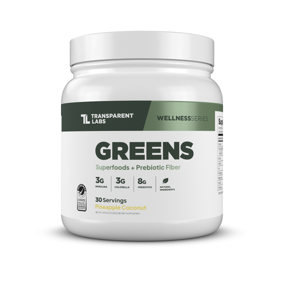 Transparent Labs Greens - Pineapple Coconut