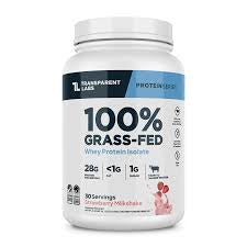 Transparent Labs - 100% Grass-Fed Strawberry Milkshake - 2lb - Protein Isolate