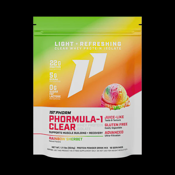 1st Phorm - Phormula-1 Clear Isolate Protein Rainbow Sherbert - Post Workout Recovery