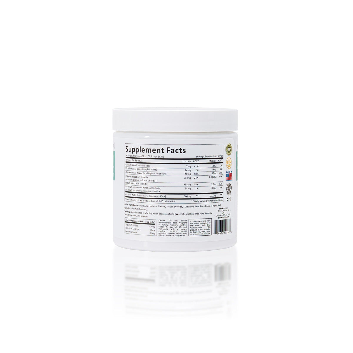Define Nutrition Define [Hydrate] - Supplement Facts