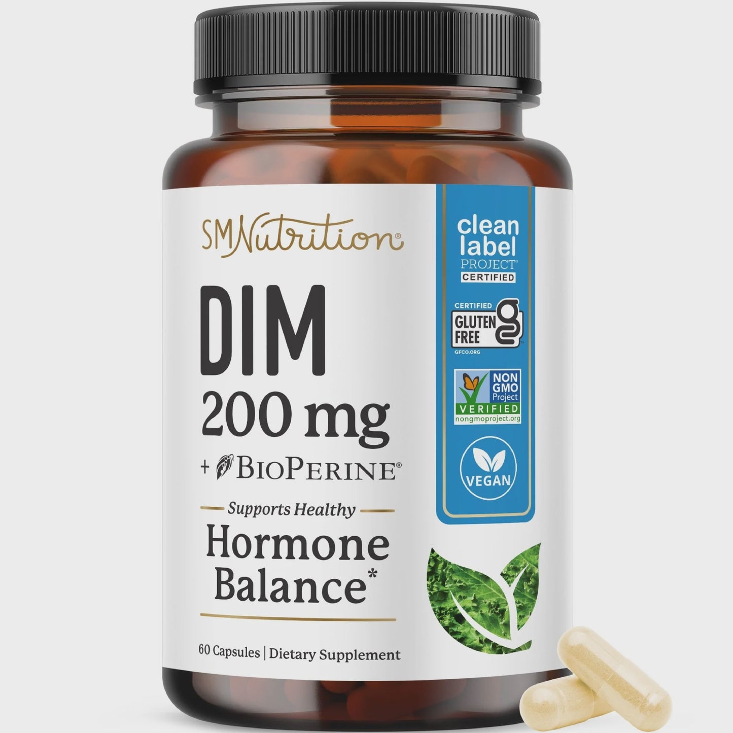 SM Nutrition - DIM - Hormone Balance - 200 mg (60 count)