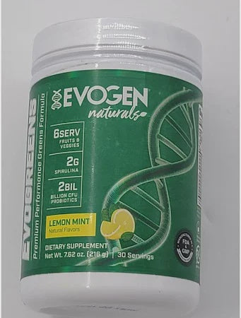 Evogen - Evogreens Lemon Mint - Dietary Supplement