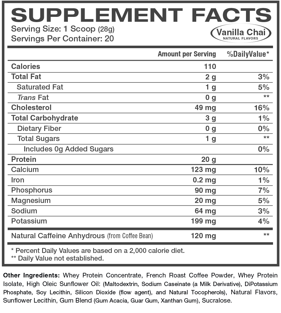 Intek Coffee - Supplement Facts