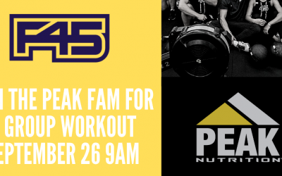 You’re Invited: Peak Nutrition September Event With F45 Chandler North
